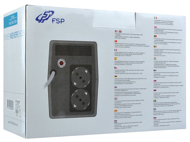 FSP/Fortron UPS FP 800, 800 VA, line interactive