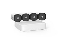 Tenda K4P-4TR - PoE kamerový set 4MPx, 4CH NVR + 4x IP kamera 4MPx, IP67, zvuk, web. rozhraní,CZ app