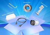 Tenda K4P-4TR - PoE kamerový set 4MPx, 4CH NVR + 4x IP kamera 4MPx, IP67, zvuk, web. rozhraní,CZ app