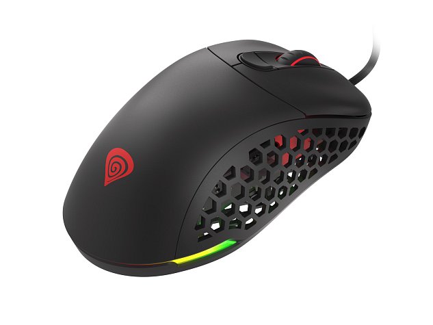Ultralehká herní myš Genesis XENON 800, 16000 DPI, RGB, černá, PMW3389