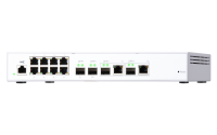 QNAP řízený switch QSW-M408-2C (12portů: 8x Gigabit port + 4x 10G SFP+ /2x 10GbE kombo porty)