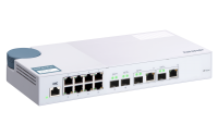 QNAP řízený switch QSW-M408-2C (12portů: 8x Gigabit port + 4x 10G SFP+ /2x 10GbE kombo porty)