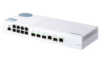 QNAP řízený switch QSW-M408-2C (12portů: 8x Gigabit port + 4x 10G SFP+ /2x 10GbE kombo porty)