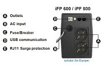 FSP/Fortron UPS iFP 800, 800 VA / 480W, LCD, line interactive