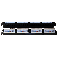 DATACOM Patch panel 24x RJ-45,Cat5e UTP,1U, 19