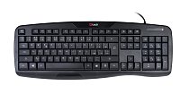 Klávesnice C-TECH KB-107 USB, ERGO,  černá, CZ/SK