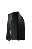 FSP/Fortron ATX Midi Tower CMT151 Black, průhledná bočnice, 1 x A. RGB LED 120 mm ventilátor FSP/Fortron ATX Midi Tower CMT151 Black, průhledná bočnice, 1 x A. RGB LED 120 mm ventilátor