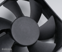 přídavný ventilátor Akasa 80x80x25 black OEM H