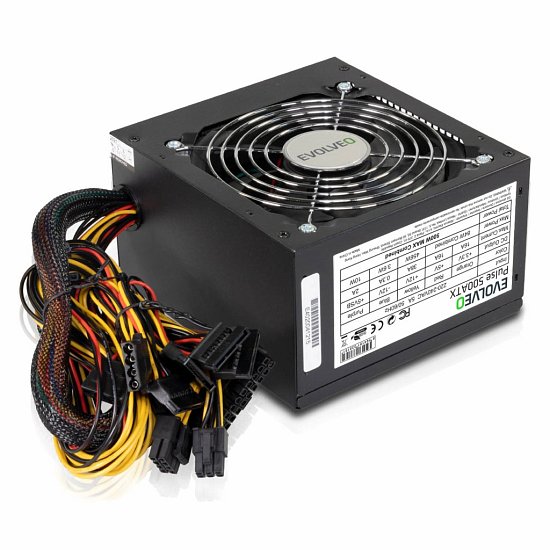 EVOLVEO zdroj 500W ATX,tichý,bulk