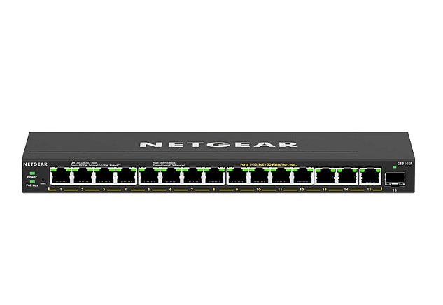 NETGEAR 16PT GE PLUS SWCH W/ POE+