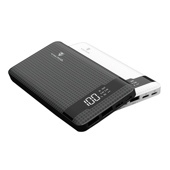 VIKING POWER BANK PN-961 QC3.0 10000mah, QUICK CHARGE 3.0, Černá