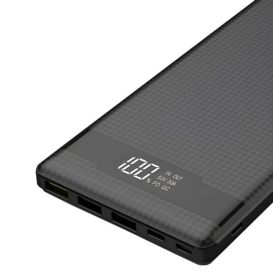 VIKING POWER BANK PN-962 QC3.0 20000mah, QUICK CHARGE 3.0, Černá
