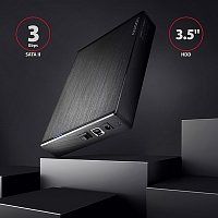 AXAGON EE35-XA3, USB 3.2 Gen 1 - SATA, 3.5 AXAGON EE35-XA3, USB 3.2 Gen 1 - SATA, 3.5