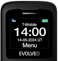 EVOLVEO EasyPhone ID, mobilní telefon pro seniory, černá