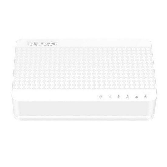 Tenda S105 5 x 10/100 Mb/s Mini Eco Switch, Desktop, Auto MDI/MDIX, do 1,5 Watt, fanless