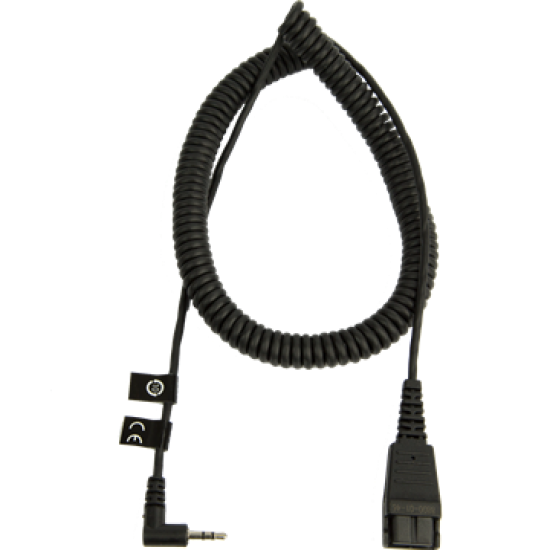 Jabra QD-2,5mm, 0,5-2m, coiled