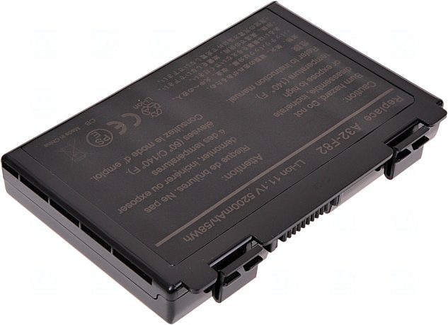 Baterie T6 power Asus K40, K41, K50, K51, K60, K61, K70, F52, F82, X5D, X70, 5200mAh, 58Wh, 6cell