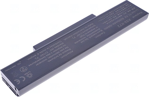Baterie T6 power Asus K72, K73, A72, A73, N71, N73, X72, X73, X77, 5200mAh, 58Wh, 6cell