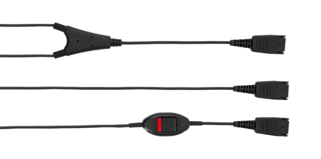 Jabra Supervisor Y-cord, QD-2xQD (mute switch)