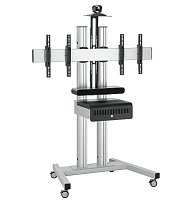 PFT8530S pojízdný podstavec Connect-it Floor stříb