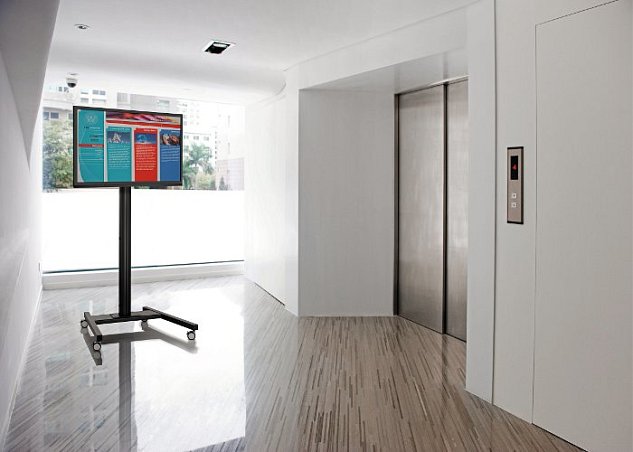 PFT8520S podstavec Connect-it Floor stříbrný