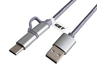 iGET G2V1 - USB kabel Micro USB/ USB - C dlouhý pro veškeré mobilní telefony, včetně odolných iGET G2V1 - USB kabel Micro USB/ USB - C dlouhý pro veškeré mobilní telefony, včetně odolných