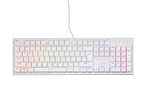 Genesis herní mechanická klávesnice THOR 303/RGB/Outemu Peach Silent/Drátová USB/US layout/Bílá
