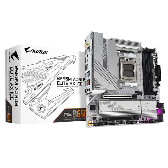 GIGABYTE B650M A ELITE AX ICE