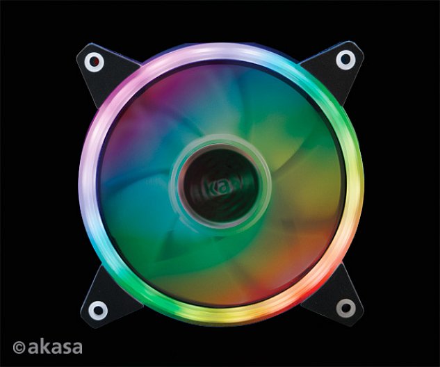 přídavný ventilátor Akasa Vegas R7 LED 12 cm RGB