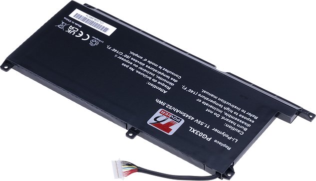 Baterie T6 Power HP Pavilion Gaming 15-dk0000, 15-ec0000, 4545mAh, 52,5Wh, 3cell, Li-pol