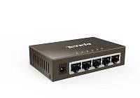 Tenda TEG1005D - 5x 10/100/1000 Mbps Kovový Switch, Fanless - bez ventilátorů, ochrana 6 kV Tenda TEG1005D - 5x 10/100/1000 Mbps Kovový Switch, Fanless - bez ventilátorů, ochrana 6 kV