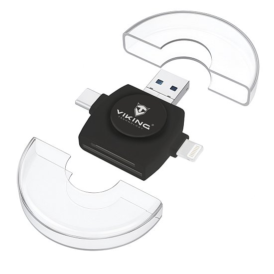 VIKING ČTEČKA PAMĚŤOVÝCH KARET V4 USB3.0 4V1 bílá