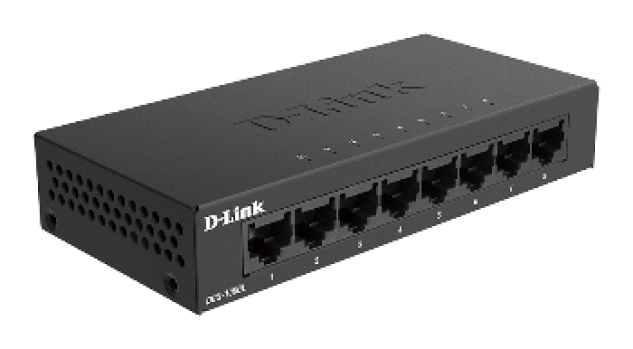 D-Link DGS-108GL Kovový 8-portový Gigabit stolní switch