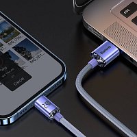 Baseus CAJY000005 Crystal Shine Series Datový Kabel USB - Lightning 20W 1,2m Purple Baseus CAJY000005 Crystal Shine Series Datový Kabel USB - Lightning 20W 1,2m Purple