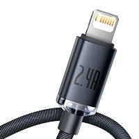 Baseus CAJY000001 Crystal Shine Series Datový Kabel USB - Lightning 20W 1,2m Black Baseus CAJY000001 Crystal Shine Series Datový Kabel USB - Lightning 20W 1,2m Black