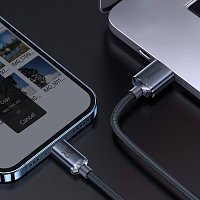 Baseus CAJY000001 Crystal Shine Series Datový Kabel USB - Lightning 20W 1,2m Black Baseus CAJY000001 Crystal Shine Series Datový Kabel USB - Lightning 20W 1,2m Black