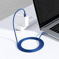 Baseus CAJY000703 Crystal Shine Series Datový Kabel USB-C - USB-C 100W 2m Blue Baseus CAJY000703 Crystal Shine Series Datový Kabel USB-C - USB-C 100W 2m Blue