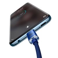 Baseus CAJY000603 Crystal Shine Series Datový Kabel USB-C - USB-C 100W 1,2m Blue Baseus CAJY000603 Crystal Shine Series Datový Kabel USB-C - USB-C 100W 1,2m Blue