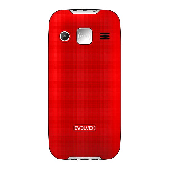 EVOLVEO EasyPhone XR, mobilní telefon pro seniory s nabíjecím stojánkem, červená