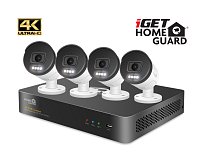 iGET HGNVK88504 - Kamerový UltraHD 4K PoE set, 8CH NVR + 4x IP 4K kamera, zvuk, SMART W/M/Andr/iOS iGET HGNVK88504 - Kamerový UltraHD 4K PoE set, 8CH NVR + 4x IP 4K kamera, zvuk, SMART W/M/Andr/iOS