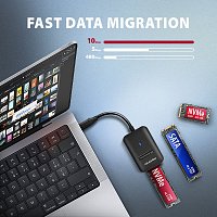 AXAGON ADM2-CM USB-C 10Gbps - M.2 NVMe & SATA SSD adaptér, kabel USB-C 10cm AXAGON ADM2-CM USB-C 10Gbps - M.2 NVMe & SATA SSD adaptér, kabel USB-C 10cm