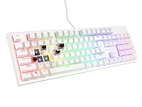Genesis mechanická klávesnice THOR 303, US layout, bílá, RGB podsvícení, software, Outemu Brown Genesis mechanická klávesnice THOR 303, US layout, bílá, RGB podsvícení, software, Outemu Brown
