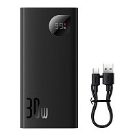 Baseus Adaman2 powerbanka 10000 mAh 30W 2xUSB/USB-C černá Baseus Adaman2 powerbanka 10000 mAh 30W 2xUSB/USB-C černá