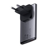 Baseus Nabíječka do sítě GaN5 Pro Ultra Slim USB-C/USB-A 65 W šedá Baseus Nabíječka do sítě GaN5 Pro Ultra Slim USB-C/USB-A 65 W šedá