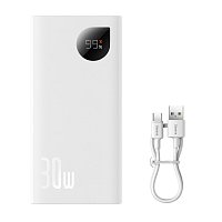 Baseus Adaman2 powerbanka 10000 mAh 30W 2xUSB/USB-C bílá Baseus Adaman2 powerbanka 10000 mAh 30W 2xUSB/USB-C bílá