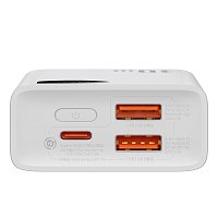 Baseus Adaman2 powerbanka 10000 mAh 30W 2xUSB/USB-C bílá Baseus Adaman2 powerbanka 10000 mAh 30W 2xUSB/USB-C bílá
