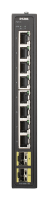 D-Link DIS-100G-10S Průmyslový Gigabit unmanaged switch, 8 GbE, 2 SFP