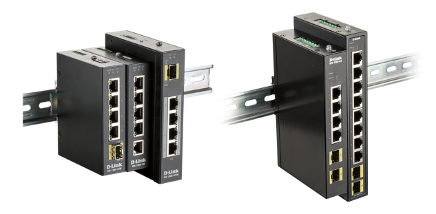D-Link DIS-100G-10S Průmyslový Gigabit unmanaged switch, 8 GbE, 2 SFP