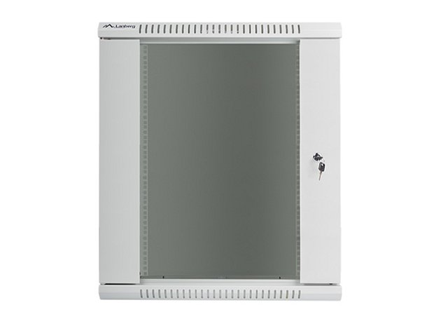 Nástěnný rack 19'' 15U 600X450mm šedý flat pack
