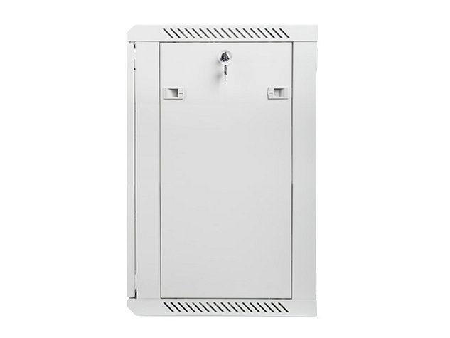 Nástěnný rack 19'' 15U 600X450mm šedý flat pack